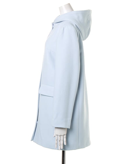 INGNI（イング） 前ZIPフード／コート ｱｲｽﾌﾞﾙｰ