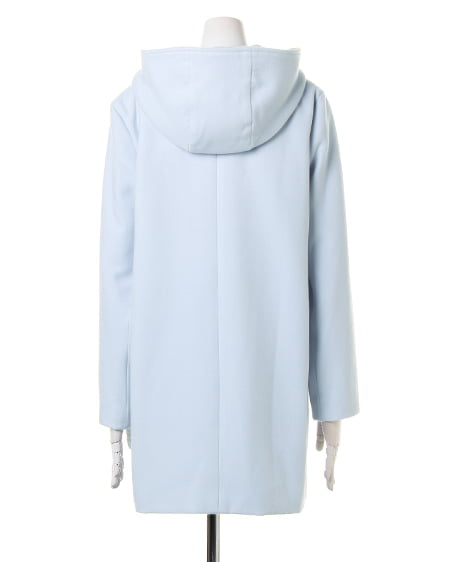 INGNI（イング） 前ZIPフード／コート ｱｲｽﾌﾞﾙｰ