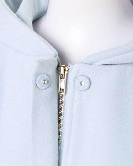 INGNI（イング） 前ZIPフード／コート ｱｲｽﾌﾞﾙｰ