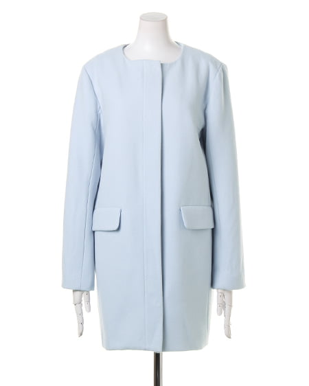 INGNI（イング） 前ZIPフード／コート ｱｲｽﾌﾞﾙｰ