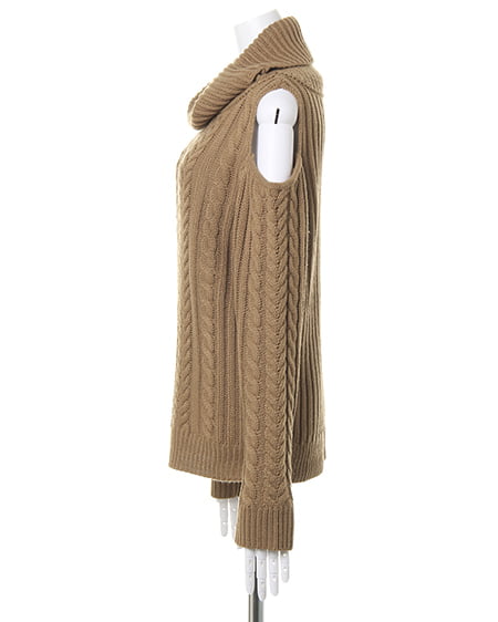 INGNI（イング） 肩あきケーブルオフタートル ｷｬﾒﾙ