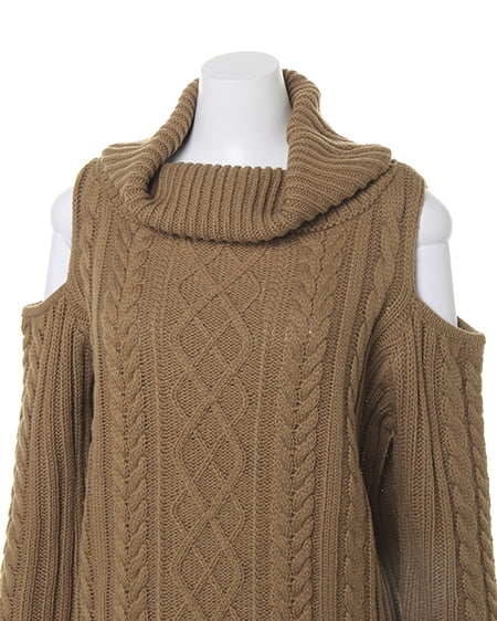 INGNI（イング） 肩あきケーブルオフタートル ｷｬﾒﾙ