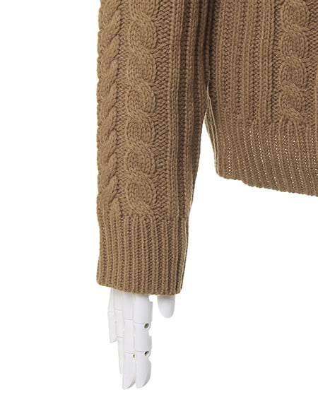 INGNI（イング） 肩あきケーブルオフタートル ｷｬﾒﾙ