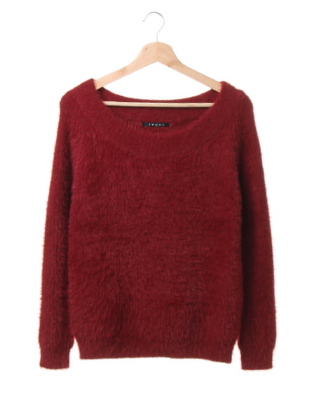 INGNI(イング) フェザーオフショル／ニット ﾎﾞﾙﾄﾞｰ