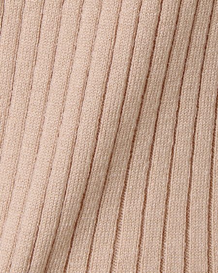 INGNI(イング) ワイドリブオフスリーブ/ニット/B キャメル