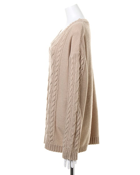 INGNI(イング) フロントレースUPダーリン/ニット ベージュ