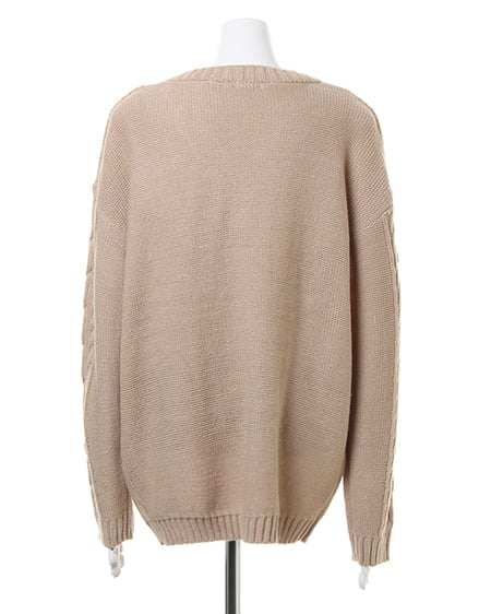 INGNI(イング) フロントレースUPダーリン/ニット ベージュ