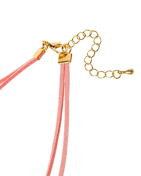 INGNI（イング） スウェード2連リボンチョーカー ﾋﾟﾝｸ