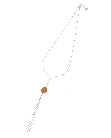 INGNI(イング) ウッドループタイ風ネックレス ナチュラル