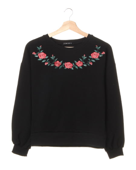 花柄刺繍裏毛／TOPS／B｜INGNI(イング) 公式通販｜INGNI STORE