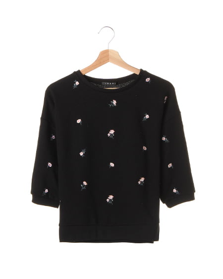 裏毛総柄小花刺繍／TOPS｜INGNI(イング) 公式通販｜INGNI STORE