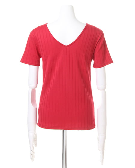 ワイドリブVネック半袖／TOPS｜INGNI(イング) 公式通販｜INGNI STORE