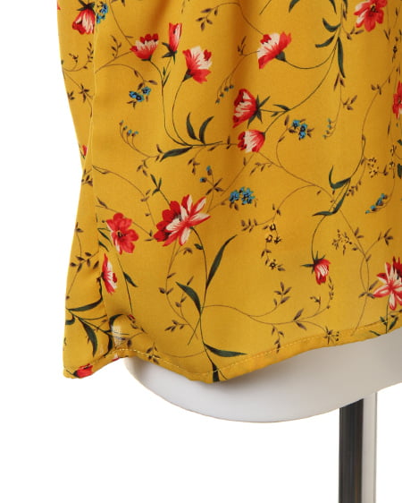 INGNI（イング） 花柄袖リボンオフショル／TOPS ﾏｽﾀｰﾄﾞ