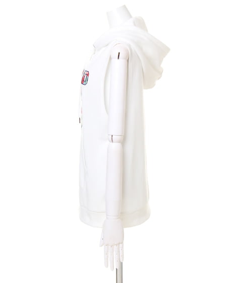 INGNI（イング） 柄ナンバリングノースリパーカー ｲｴﾛｰ/ﾊﾅ