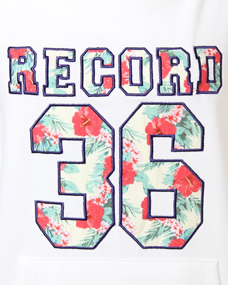 INGNI（イング） 柄ナンバリングノースリパーカー ｲｴﾛｰ/ﾊﾅ