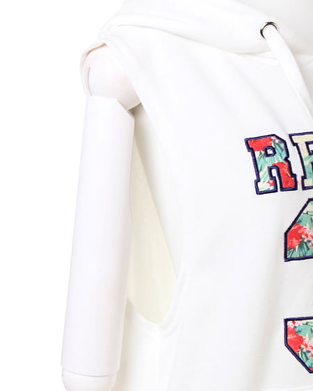 INGNI（イング） 柄ナンバリングノースリパーカー ｲｴﾛｰ/ﾊﾅ