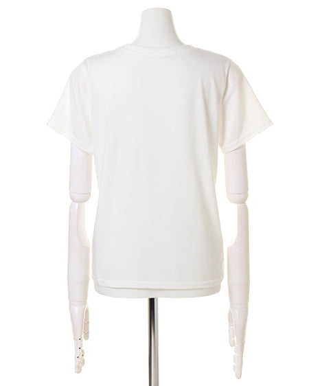 INGNI（イング） 柄BOXロゴTシャツ ｱｶﾊﾞﾝﾀﾞﾅ