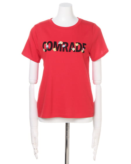 INGNI（イング） ロゴ花プリント／Tシャツ ｱｶ