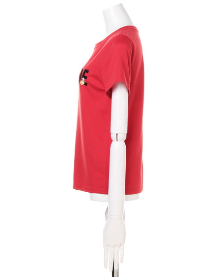 INGNI（イング） ロゴ花プリント／Tシャツ ｱｶ