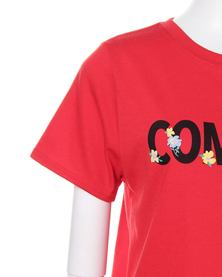 INGNI（イング） ロゴ花プリント／Tシャツ ｱｶ