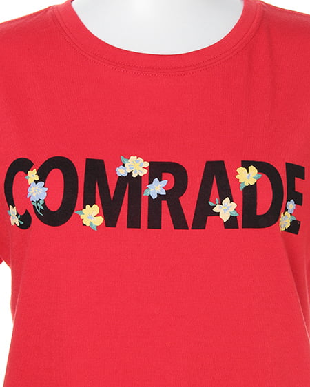 INGNI（イング） ロゴ花プリント／Tシャツ ｱｶ