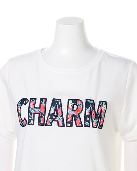 INGNI（イング） 柄ロゴ／Tシャツ ｺﾝ/ﾊﾅ