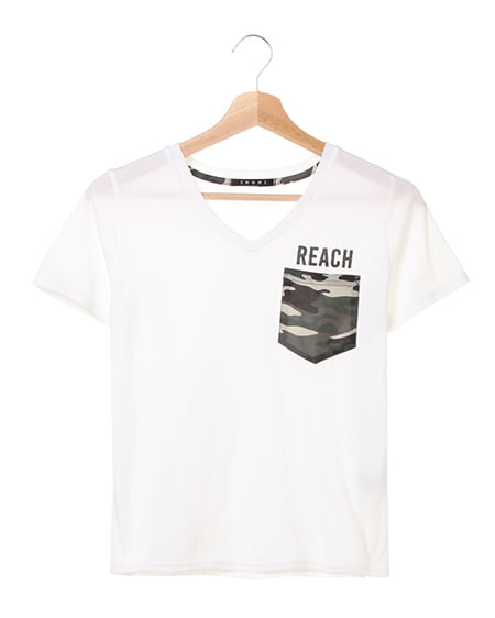 柄ポケット／Tシャツ