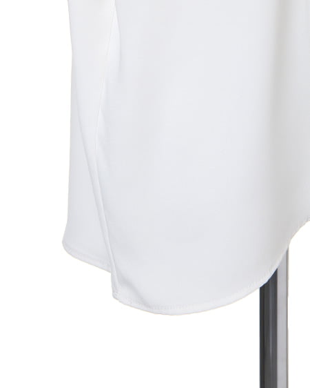 INGNI（イング） 両ポケ付トロミスキッパー7分袖／シャツ ｵﾌﾎﾜｲﾄ