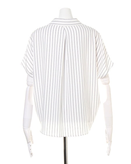 裾タックトロミ半袖スキッパー／シャツ｜INGNI(イング) 公式通販