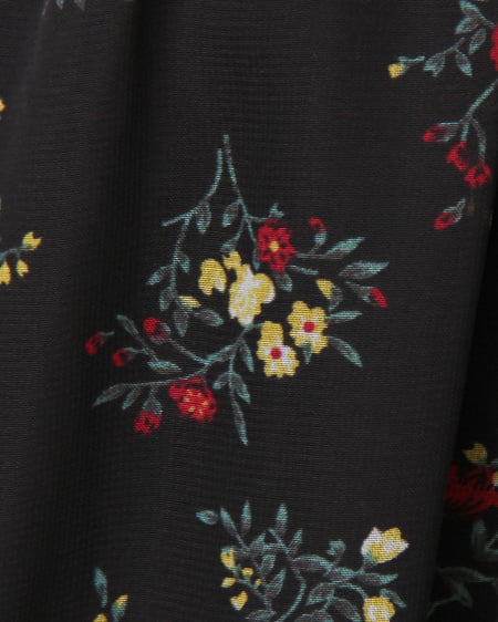 INGNI(イング) 花柄シフォンオフショル/ワンピース クロ/B