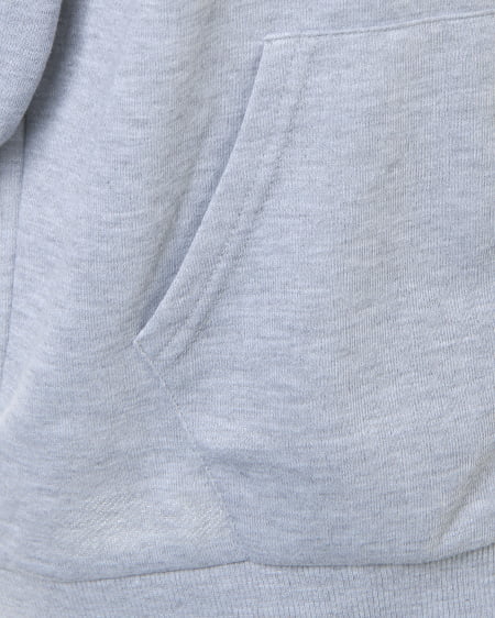 INGNI(イング) フードロゴZIP/パーカー 7分袖 グレー