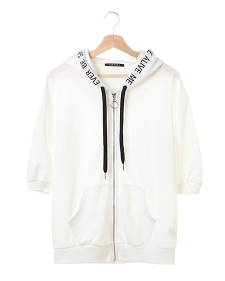 フードロゴZIP／パーカー 7分袖｜INGNI(イング) 公式通販｜INGNI