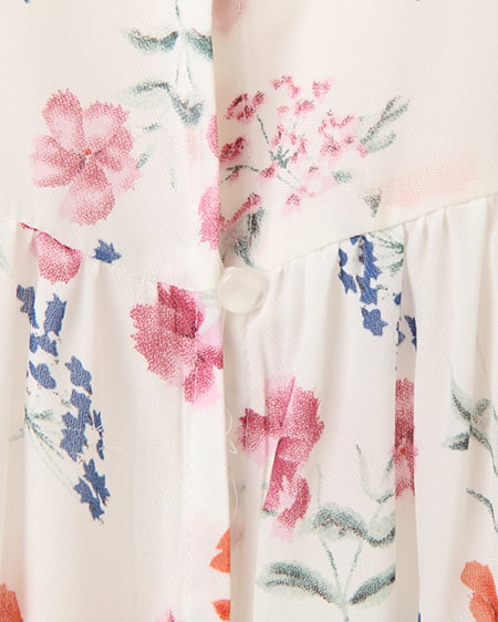 INGNI（イング） 花柄ガウン＋Tシャツ／SET ｵﾌﾎﾜｲﾄ