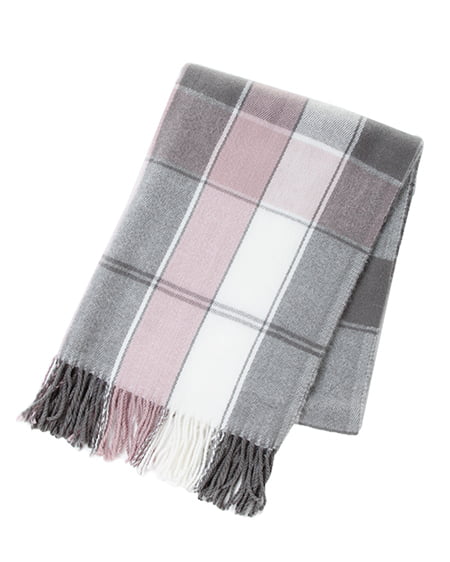 INGNI(イング) パステルチェックストール ｸﾞﾚｰ