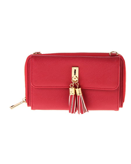 INGNI(イング) タッセル付き財布ショルダー ボルドー