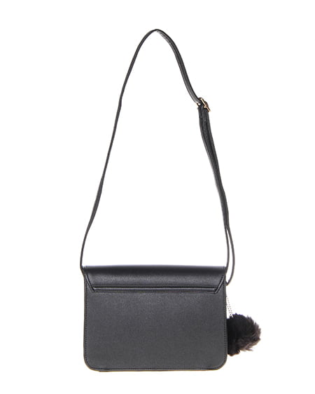 INGNI(イング) ファーポンポン付きショルダーBag クロ