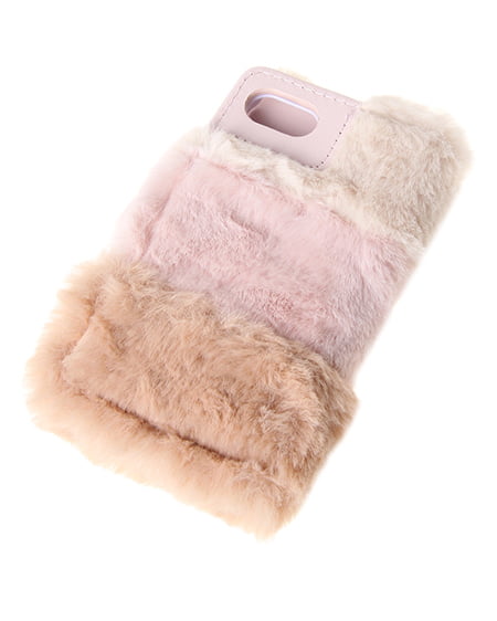 INGNI（イング） ファー切替アイフォンケース ﾋﾟﾝｸ