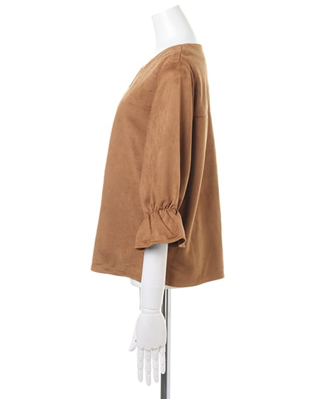 INGNI(イング) カットスエードキャンディー袖/TOPS キャメル