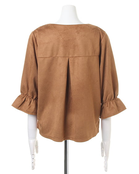 INGNI(イング) カットスエードキャンディー袖/TOPS キャメル