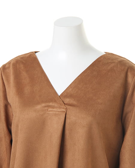 INGNI(イング) カットスエードキャンディー袖/TOPS キャメル