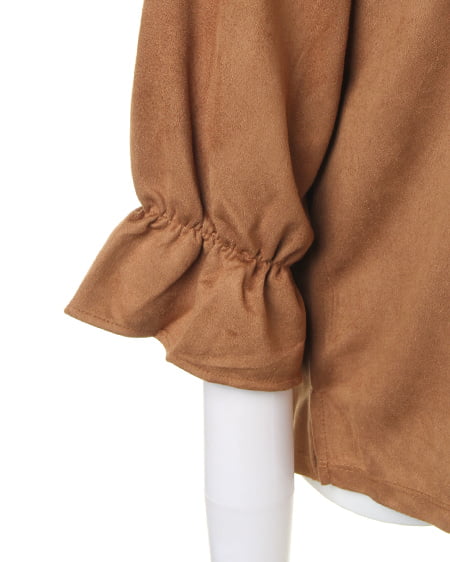 INGNI(イング) カットスエードキャンディー袖/TOPS キャメル