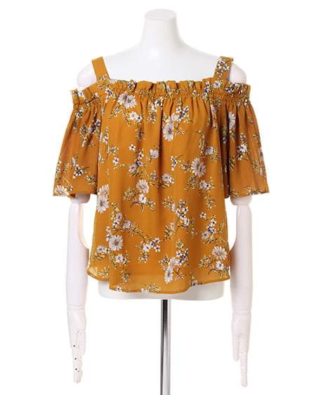 INGNI（イング） 花柄オフショル／TOPS ﾏｽﾀｰﾄﾞ