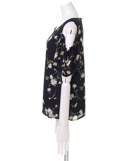 INGNI(イング) 肩開き花柄/TOPS コン