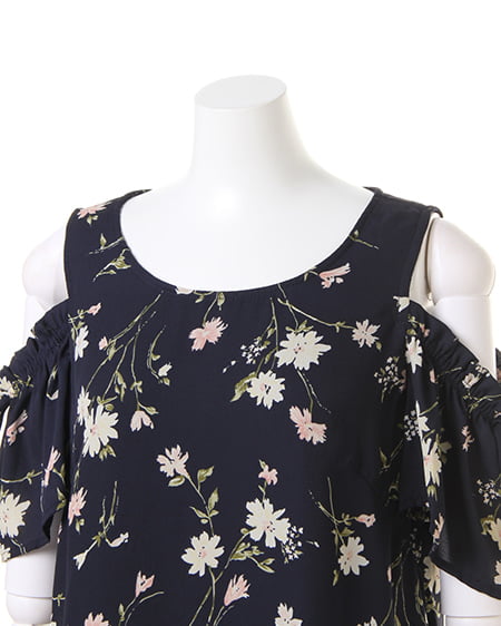 INGNI(イング) 肩開き花柄/TOPS コン