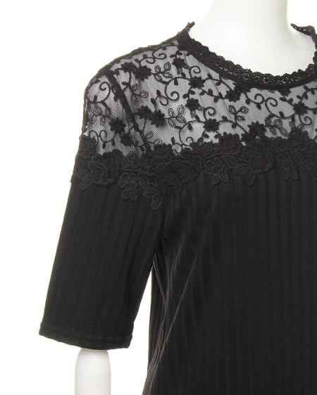 INGNI（イング） ヨークシアーサカリバTOPS 5分袖 ｸﾛ