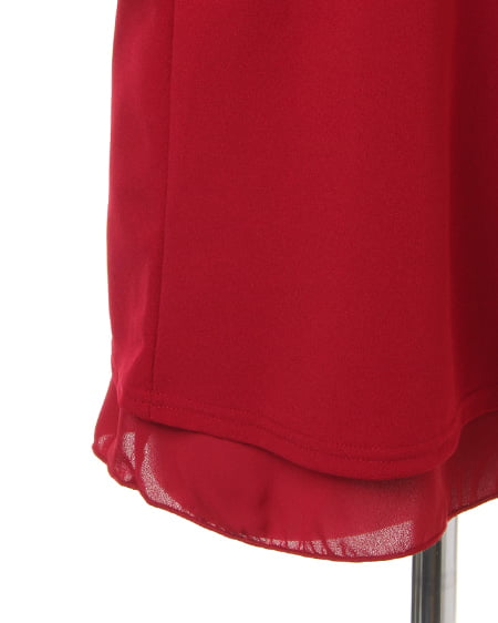 INGNI(イング) 裾レイヤーVネック/TOPS ボルドー