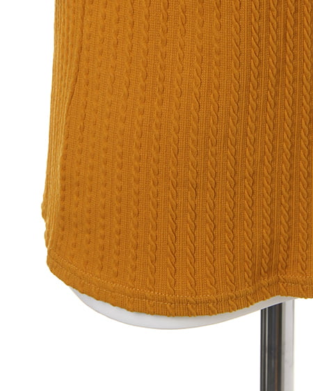 INGNI（イング） ケーブルハートネック5分袖／TOPS ﾏｽﾀｰﾄﾞ