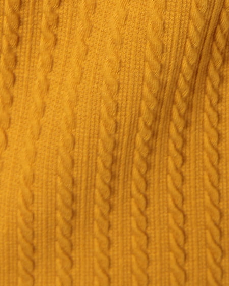 INGNI（イング） ケーブルハートネック5分袖／TOPS ﾏｽﾀｰﾄﾞ