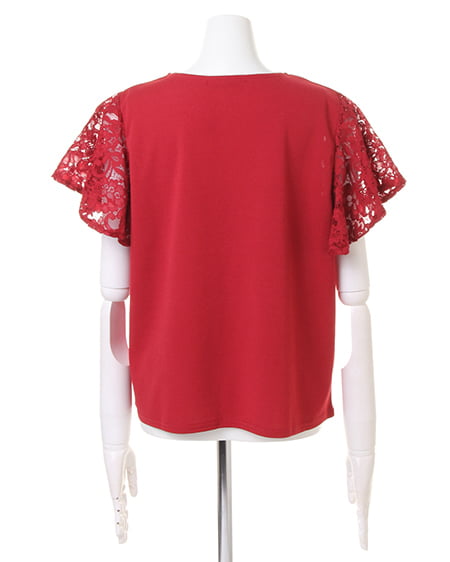 INGNI（イング） 袖レースフレアー／TOPS ﾎﾞﾙﾄﾞｰ