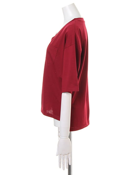 INGNI（イング） ポケット付5分袖Tシャツ ﾎﾞﾙﾄﾞｰ